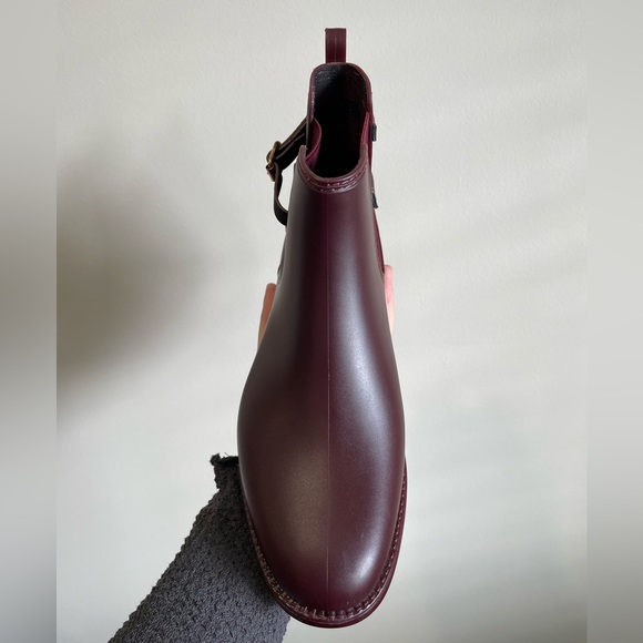 SOLD Burgundy Rain Boots by Henry Ferrera - Picture 14 of 16